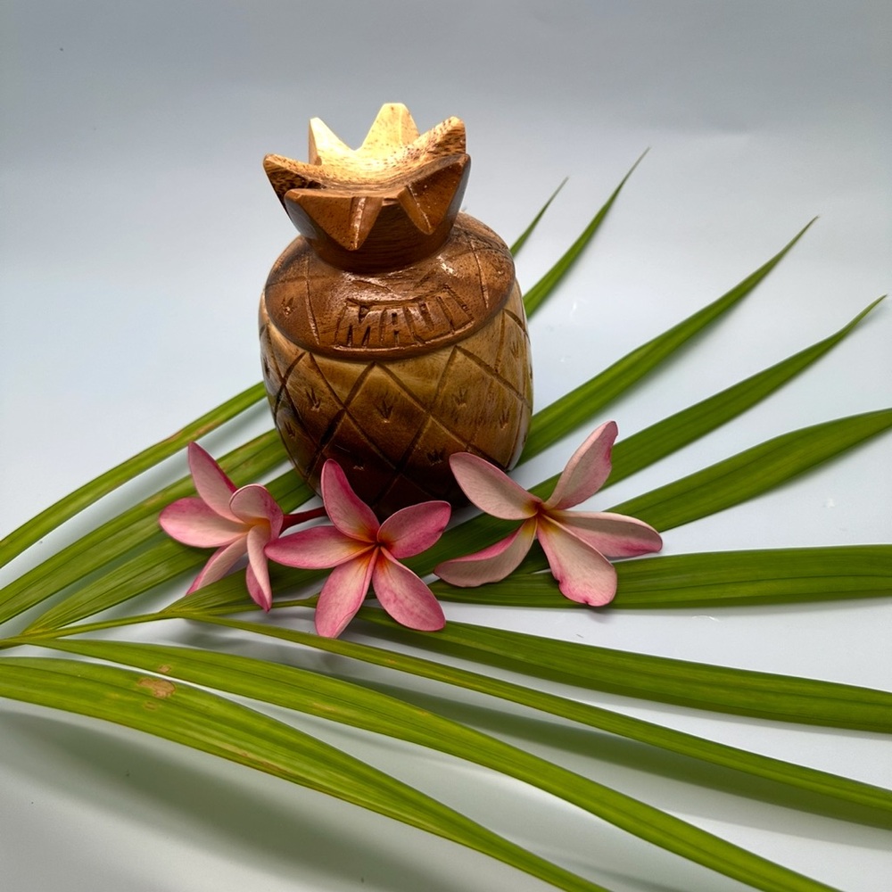 Maui Wooden Pineapple Decor